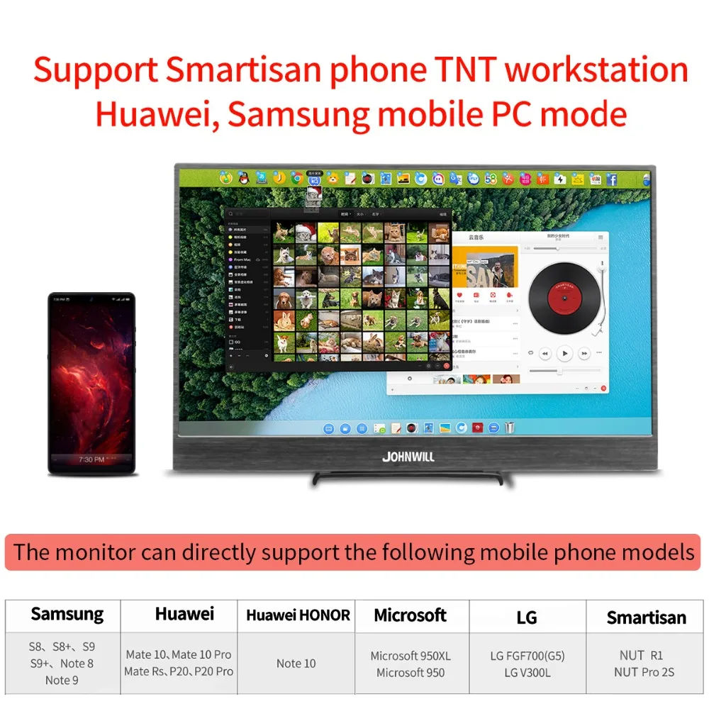  New Monitor 4K 15.6 inch LCD 3840X2160 IPS 2HDMI DP type-C portable screen 60FPS Video Gaming monit
