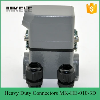 

16A 10-Core Heavy Duty Connectors Usd In Wind Power Generation Aerospace Side Assembly MK-HE-010-3D
