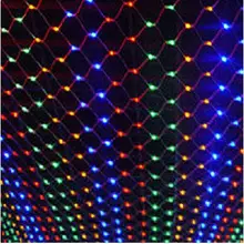 Год! 2x3 м гирлянды во главе Предновогодние загорается открытый украшения LED чистый строки EU/us Plug праздник Luzes de натальные гирлянды