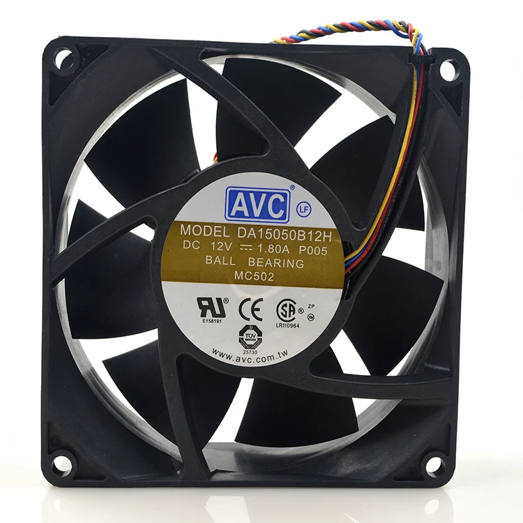 

AVC DA15050B12H DC 12V 1.80A 150*150*50mm 15cm powerful axial case pwm Dual Ball Bearing cooling fan