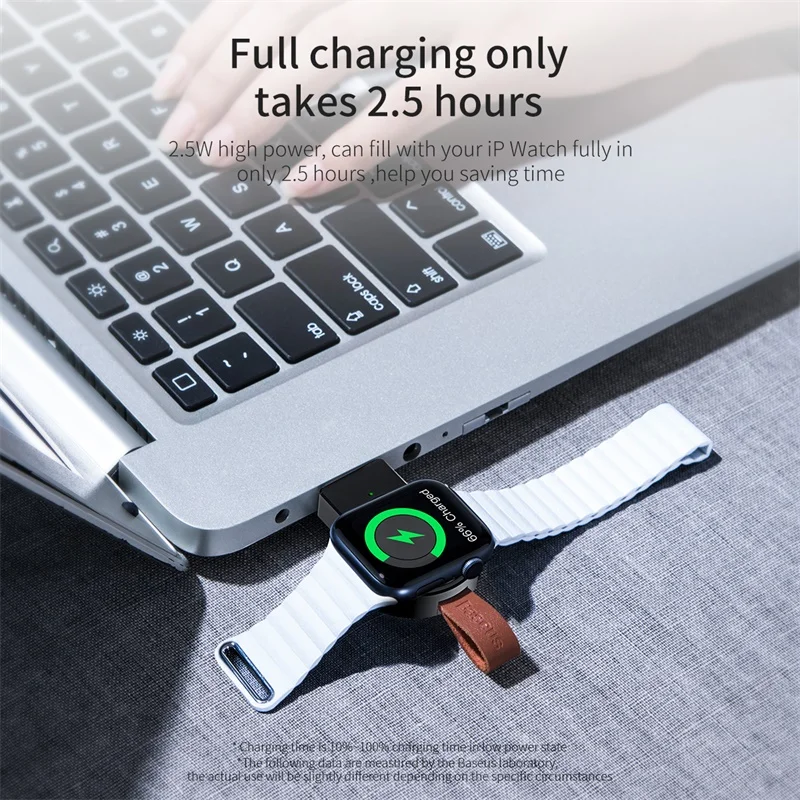 Baseus Qi Wireless Charger For Apple Watch 4 3 2 1 i Series Portable Fast Wireless Charging Dock Magnetic USB Charger For iWatch