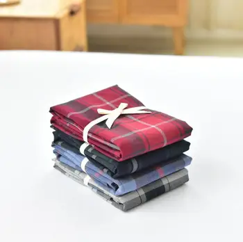 

Simple Plaid Brushed Cotton Pillowcases Envelop Design Pillow Cases Without Zipper Bed Pillow Cover 2pcs/1pair