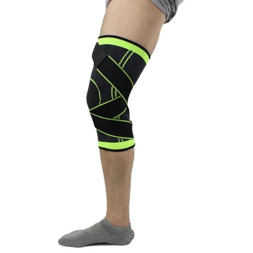 

High elasticity 3D Weaving Sport Pressurization Knee Pad Support Brace Injury Pressure Protect Adult soft breathable S-XXL