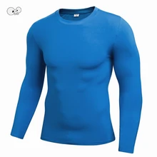 New Arrival Quick Dry Compression Shirts Long Sleeve Running T Shirt Fitness GYM Clothing Solid Bodybuilding Crossfit MMA Tops