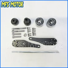 Freeshipping motorcycle parts No Cut Frame Slider Protector For Kawasaki 2006 2007 ZX10R ZX-10R ZX 10R Carbon