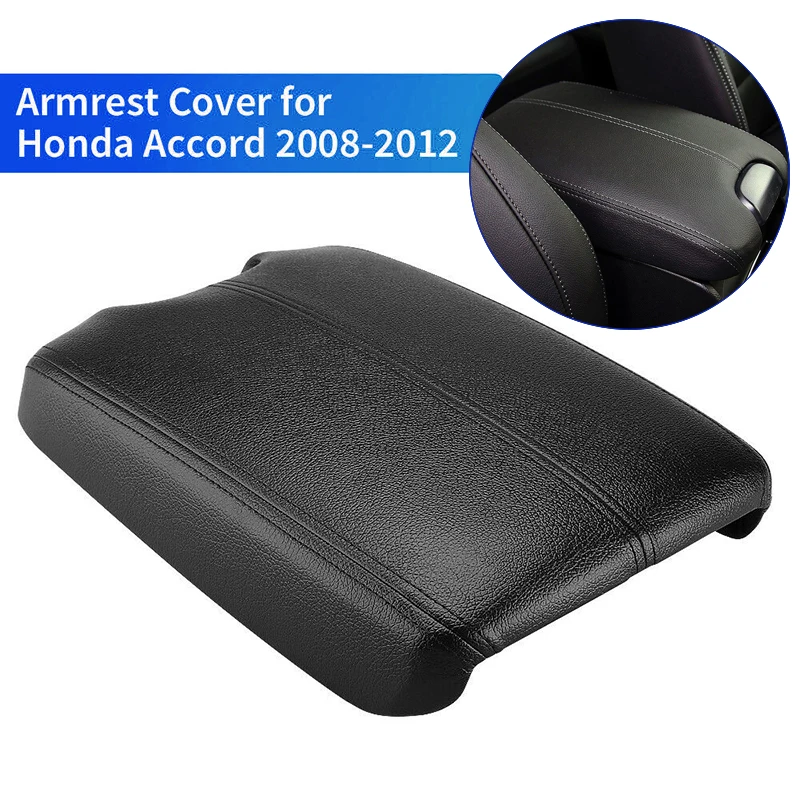 

Leather Armrest Center Console Lid Cover Protector For Honda Accord 2008~2012