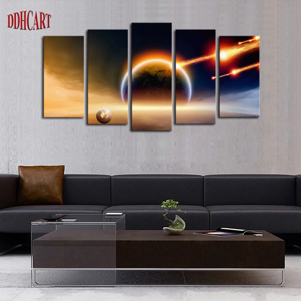 5 Piece Abstract Landscape Picture Canvas Print Painting Wall Art Canvas painting