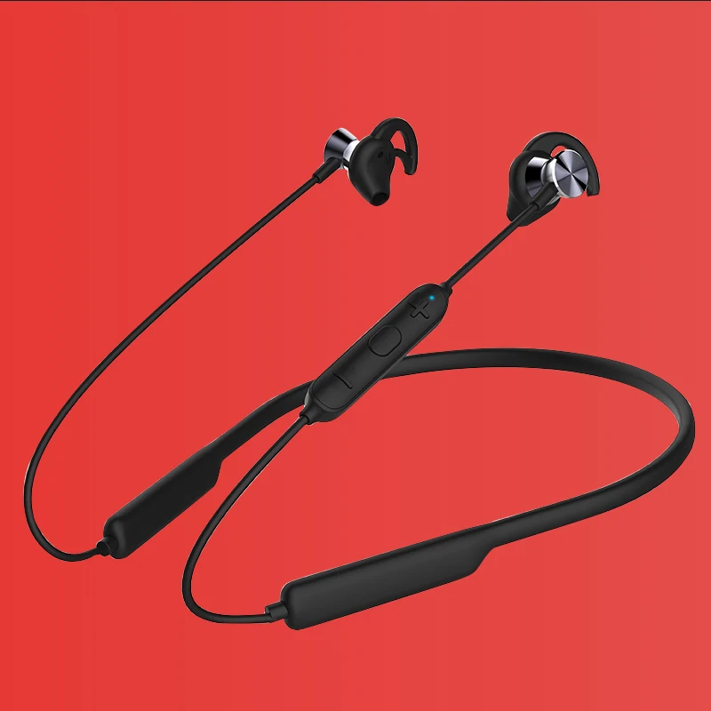 ROCKSPACE Mutop Bluetooth V5.0 Wireless Headsets Earbuds Neckband Auriculare Magnet For Sport Running Stereo Sound With Mic