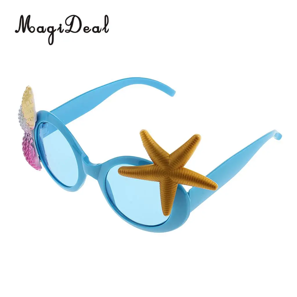 Tropical See Starfish Shell Sunglasses Fancy Dress Party Glasses