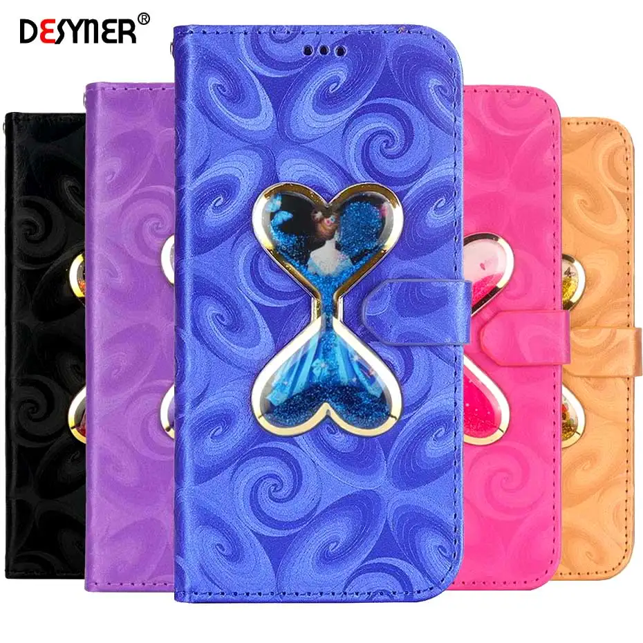 

Glitter Liquid Quicksand Filp Wallet Case For Samsung Galaxy S10e S10 Plus PU Leather Cover for Samsung Galaxy S10 E Case