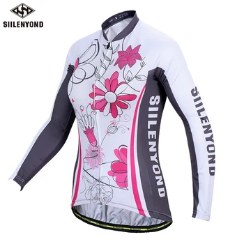 

Siilenyond 2019 Women Cycling Jersey Anti-UV Racing Bike Cycling Clothing Quick-Dry Mountain Bicycle Cycling Clothes