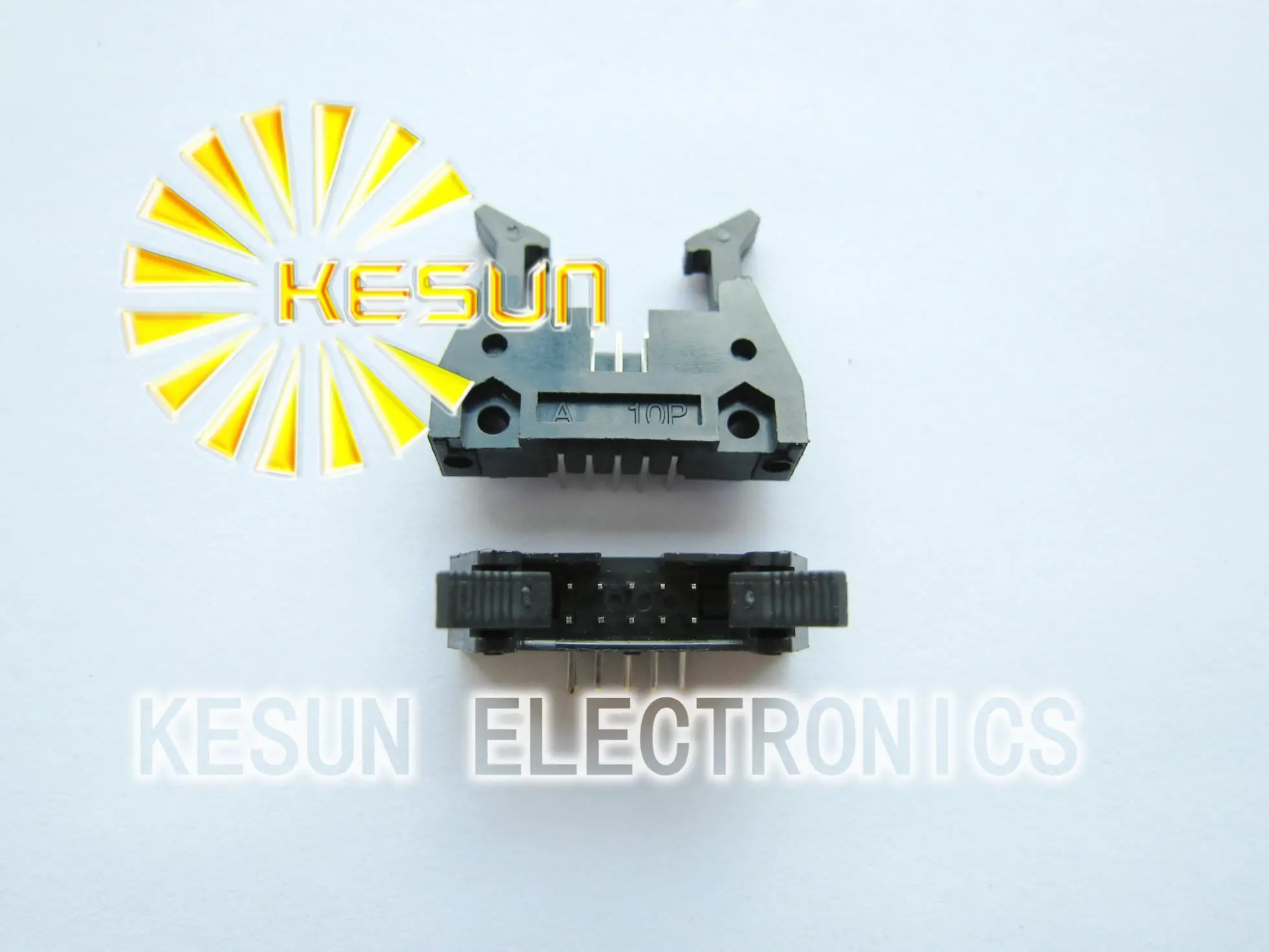 

50PCS/LOT Right Angle DC2-10P 2.54mm Male Box Header With Ear