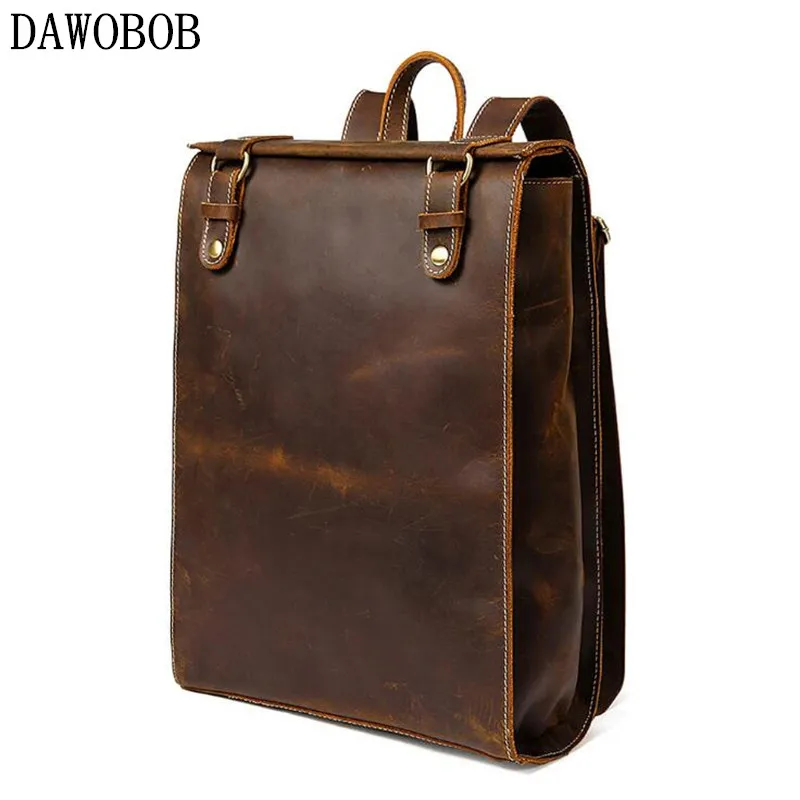 black leather rucksack handbag