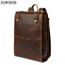 Genuine Leather Backpack For Man Real Cowhide Large Male Backpack Zipper Travel Rucksack Classic Coffee Bag new design male real cowhide leather casual travel bag school backpack daypack for men 2107