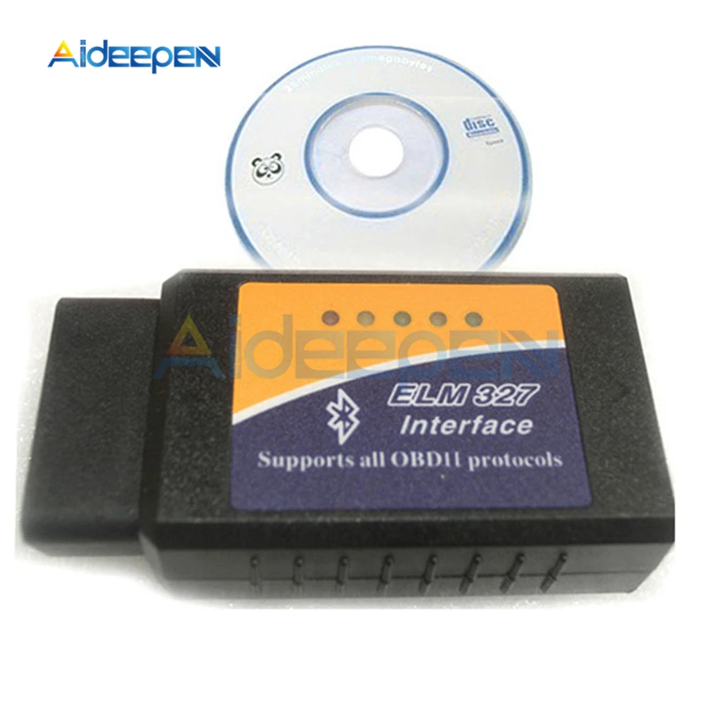 ELM327 OBD2 Bluetooth V1.5 автомобильный диагностический инструмент ELM 327 OBD II сканер для Android/IOS/Windows 12 В