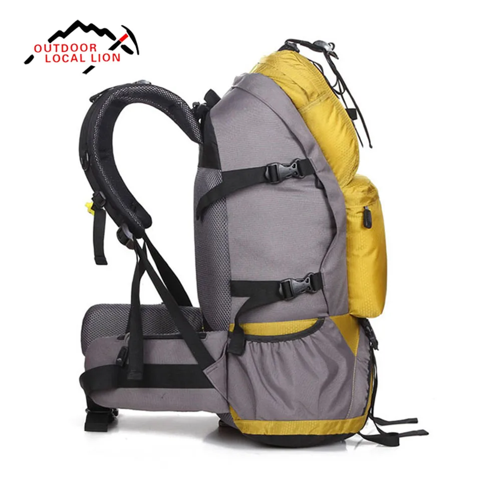 Местный лев Кемпинг Пешие прогулки рюкзак; спортивная сумка путешествия рюкзак для альпинизма восхождения оснастить мужчин t 50L для мужчин женщин мужчин Teengers