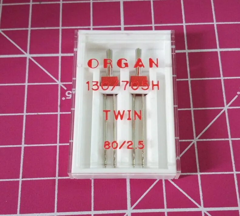 Иглы organ 130/705H Двойная игла 70/1. 6 мм 80/2. 5 мм 80/3 мм бытовая швейная машина Двойная игла