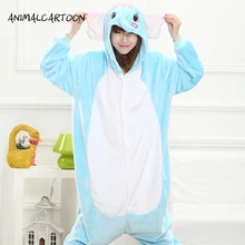 Фланелевые осенние и зимние комбинезоны с мультяшными животными для женщин, пижамы с длинными рукавами для взрослых