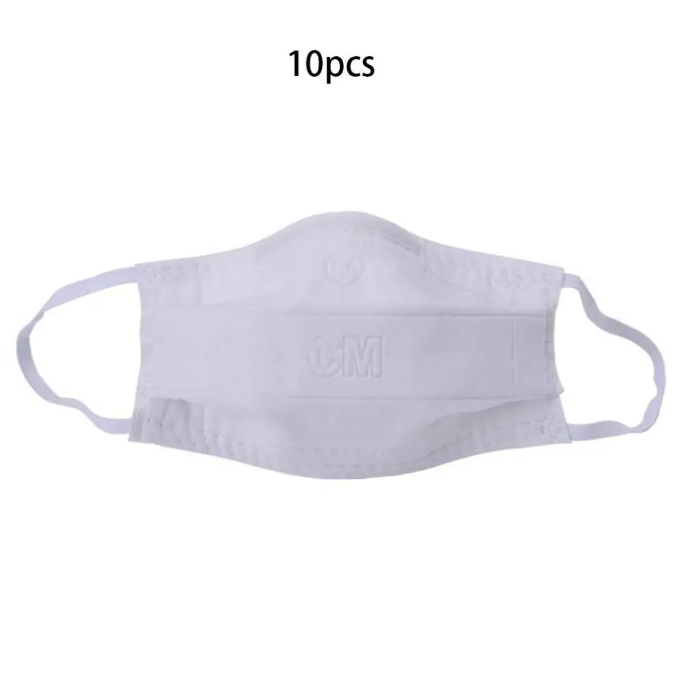 

10pcs Disposable Face Mask Breathable Men Women Non-Woven Anti Dust Methanal Masks Dustproof Facial Protective Cover Masks