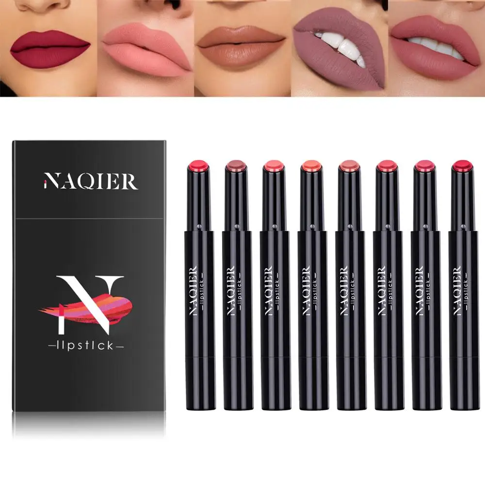 8pcs/kit lipstick set Matte Velvet Lips nude Moisturizer Lip Sticks Waterproof Balm mate lips cosmetic makeup gift |