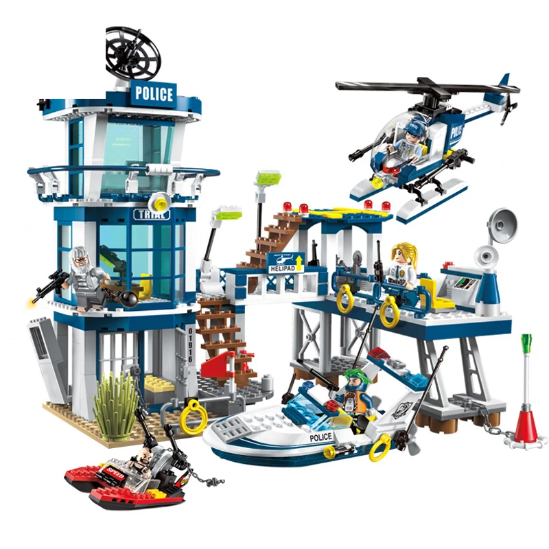 

1916 565pcs SWAT/Police Constructor Model Kit Blocks Compatible LEGO Bricks Toys for Boys Girls Children Modeling