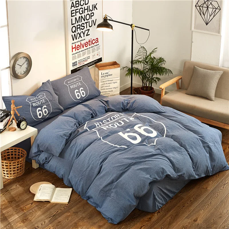 

Free Shipping Modern Style Duvet Cover Set Bed Sheet Pillowcase Twin Full Queen Size King Super Soft Bedding Sets HM2