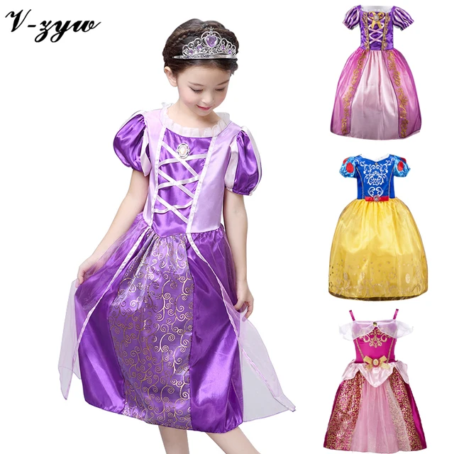 Девушка платье принцессы эльза карнавальные костюмы для девочек ребенок deguisement новый год платье для девочки ну вечеринку платьев платье младенческой платье для девочки