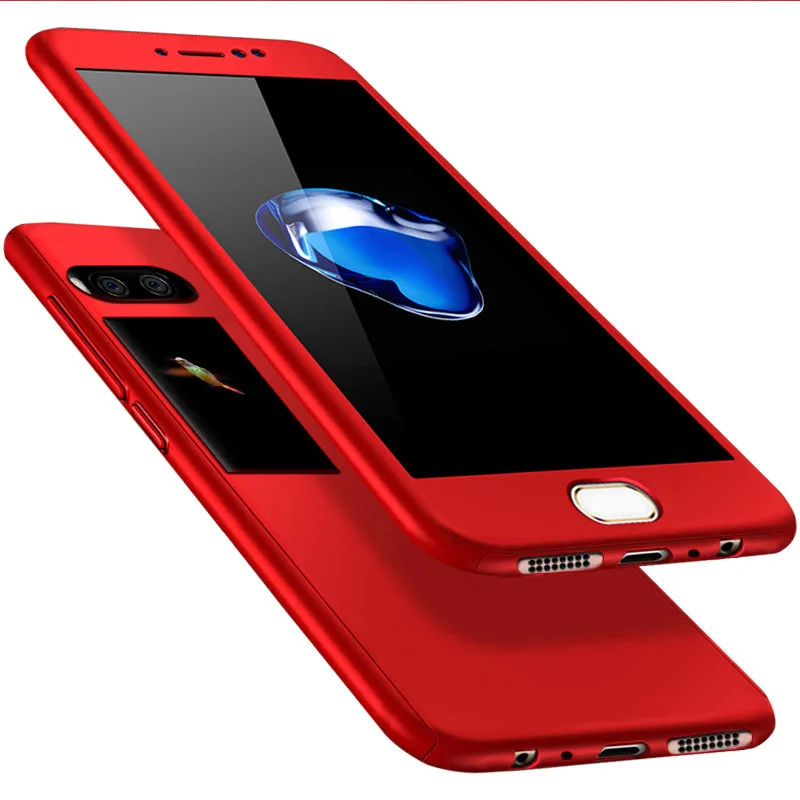 

360 Full Cover Case for Meizu Pro 7 Case Phone Back Cover Funda with Tempered Glass Pro 7