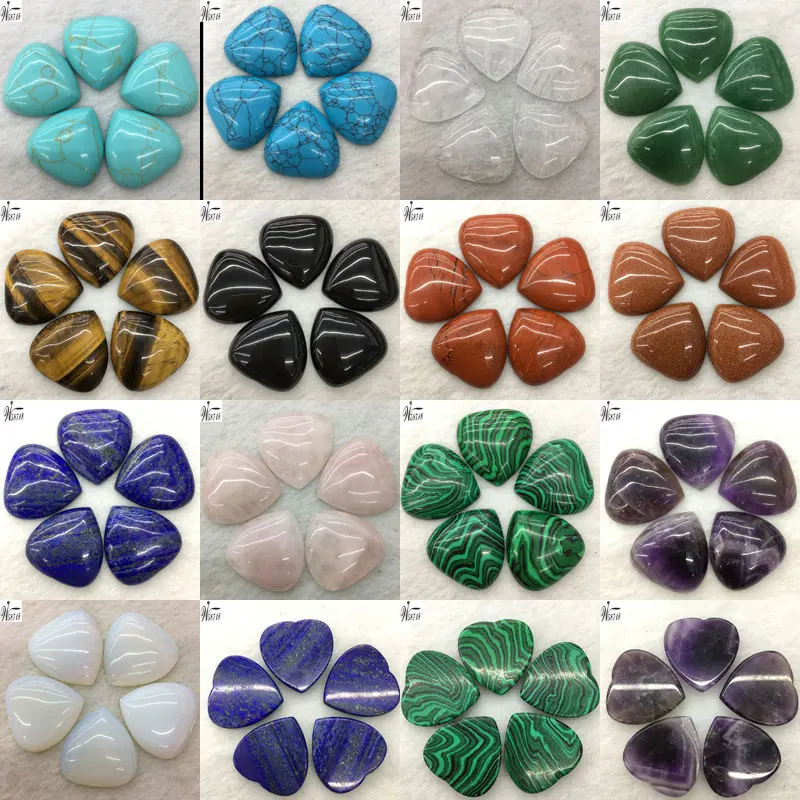 Малахит авантюрин Jaspe Goldstone опал хрусталь Howlite тигровый глаз лазурит сердце из