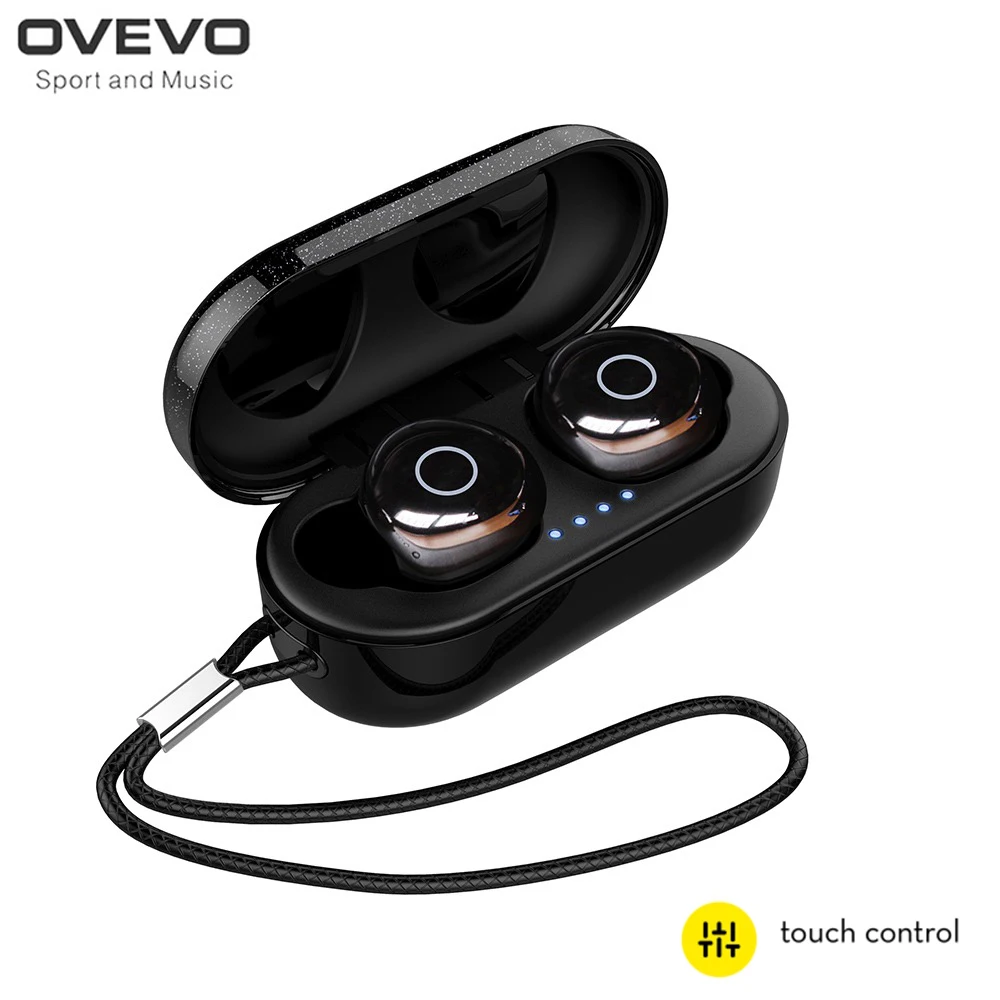 

OVEVO Q65 TWS Bluetooth V5.0 Touch Control IPX7 Waterproof Wireless in-ear Noise Cancelling Earphones Sports Earbuds For Phones