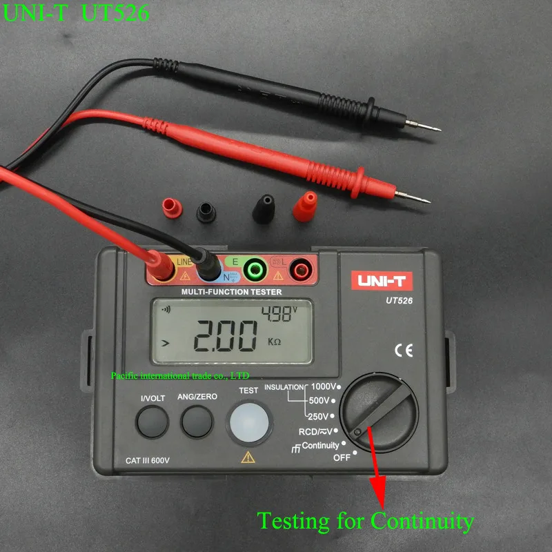 UNI-T UT526 Insulation Resistance Testers Electrical Insulation Tester Earth Resistance Meter give GM320 infrared thermometer