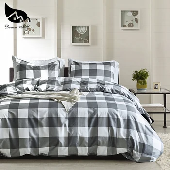 

Dream NS Bedding Set 100% Polyester Fiber Household Quilt Cover Pillow Case Lattice Simplicity Ground Surface Bedding Sets