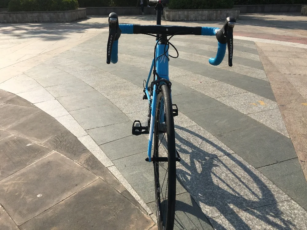 Discount 700C carbon Road Complete Bike 22 Speed 105 5800 Groupset TAIWAN brand light blue sky FASTERWAY CLASSIC D brake 49/52/54/56/58 17 Discount 700C carbon Road Complete Bike 22 Speed 105 5800 Groupset TAIWAN brand light blue sky FASTERWAY CLASSIC D brake 49/52/54/56/58 17