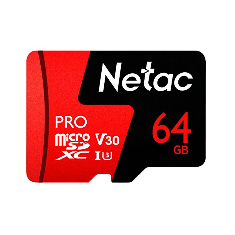 Лучший Netac micro sd 64 gb P500 Pro Class 10 карт памяти microSDXC V30 U3 UHS I TF флэш карты 64 gb для мобильного телефона и спортивные Камера