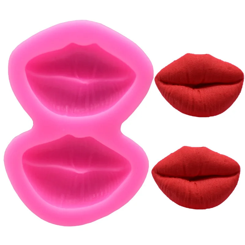 

Sexy lips Shape Silicone Mold 3D fondant Food Grade Molds Mastic Chocolate Pastry Candy Making Soap Mould Kitchen Accessories