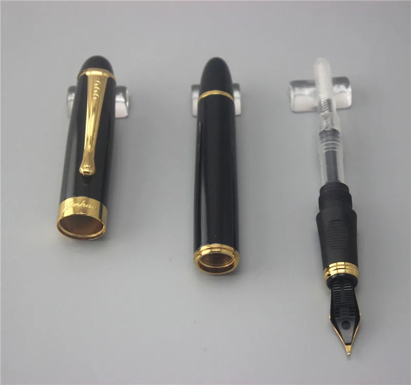 Jinhao X450 классический черный и женский с 0 7 мм перо из иридия металлические
