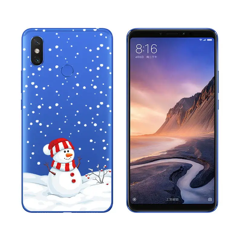 Santa Claus Reindeer Christmas Soft Case Cover For Xiaomi Mi A1 A2 Lite Mix 2S Redmi Note 5 4X 4A Phone Coque Fundas sFor Mi 8   (9)