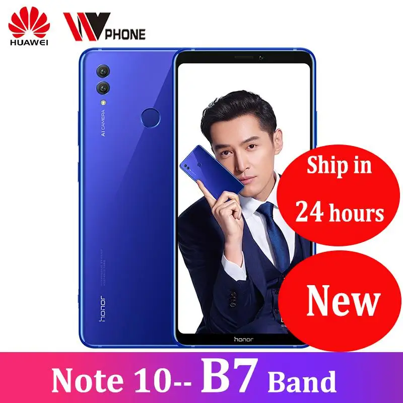 

Honor Note 10 Kirin 970 Octa core Mobile Phone Dual SIM 6.95 inch Android 8.1 Fingerprint ID NFC 5000mAh battery