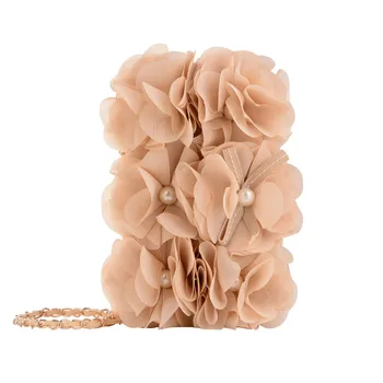 

3D Charm Pearl Pink Rose Flower Handbag Flip Leather Wallet Phone Case for iPhone Xs Max XR X Plus for Samsung S9 S8 Plus Cover