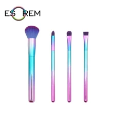 ESORE Gradient 4pcs Makeup Brushes Set With Transparent Bag Flat Contour Loose Powder Precision Shader Pincel Maquiagem SM0401 ESORE Gradient 4pcs Makeup Brushes Set With Transparent Bag Flat Contour Loose Powder Precision Shader Pincel Maquiagem SM0401