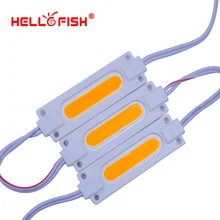 Фотография Hello Fish 20pcs DC12V COB LED Modules 7020 Advertising Modules Luminous characters, backlight modules IP65 Waterproof