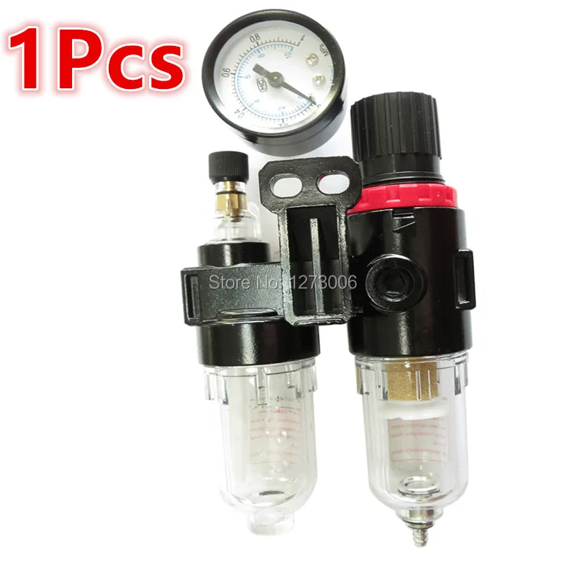 1Pc Useful 1/4" In line Air Pressure Regulator Oil and Water Separator Filter Airbrush Compressor Source Treatment Unit Hot Sale |