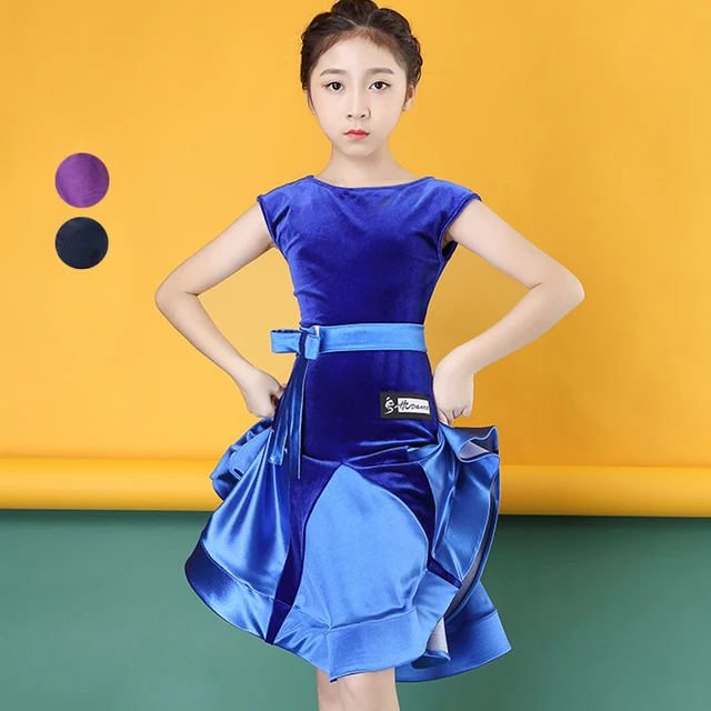 2018 New Arrival S Latin Dance Dress Children Short Sleeve 2018 New Arrival S Latin Dance Dress Children Short Sleeve Velvet For Ballroom Cha Rumba