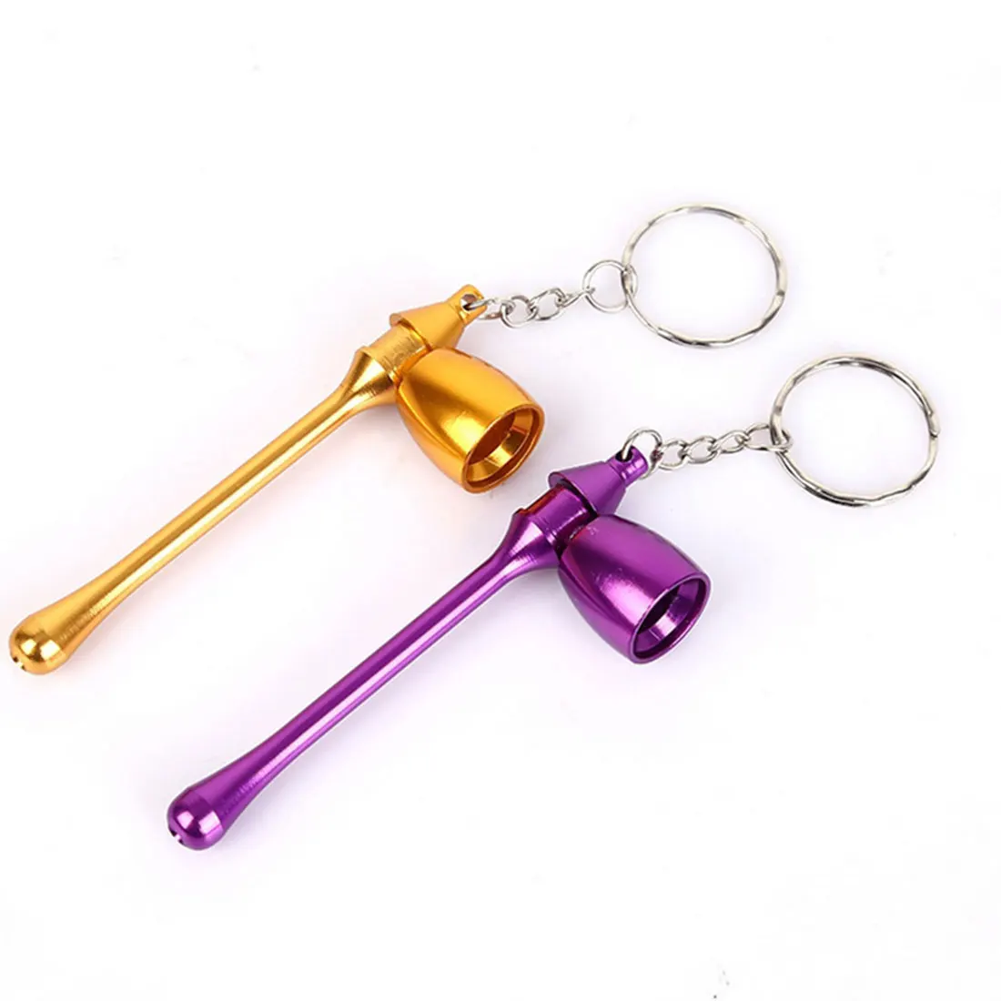 

Metal Pipe Mushroom Keychain Key Chain Portable Mini Weed Tobacco Cigarette To Smoking Pipes Random Delivery