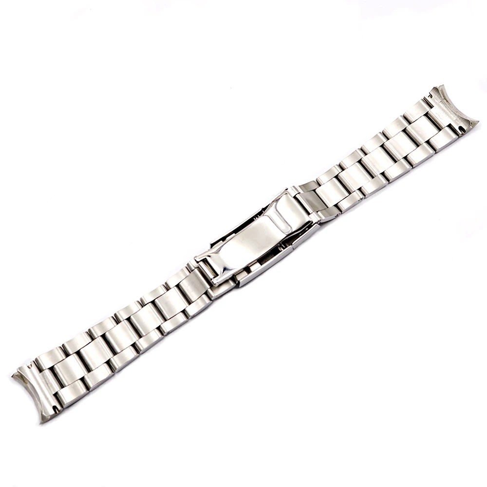 CARLYWET 20 21mm Silver Middle Polished 316L Solid Stainless Steel Watch Band Belt Strap Bracelets For Submariner GMT