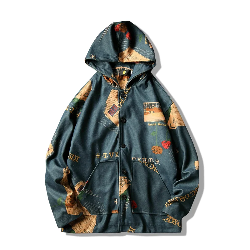 Hooded Bomber Jackets Men 2019 Mens Streetwear Funny Print Windbreaker Man Fashion Autumn Jackets Coats Blusa Moletom Masculino Hooded Bomber Jackets Men 2019 Mens Streetwear Funny Print Windbreaker Man Fashion Autumn Jackets Coats Blusa Moletom Masculino