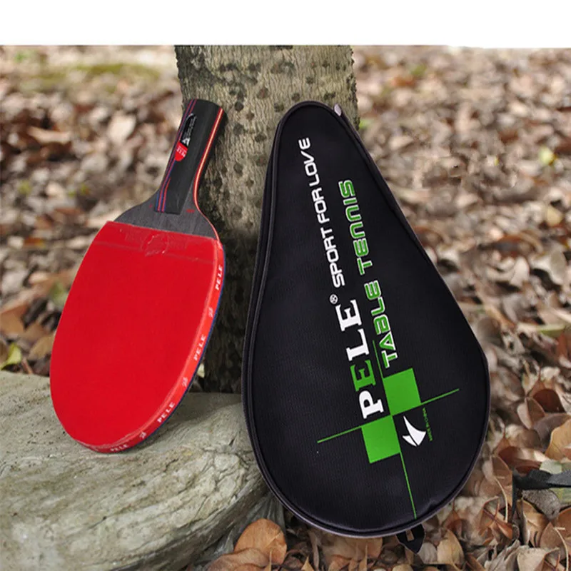 Professional Carbon Fiber Table Tennis Racket Blade Rubber With Double