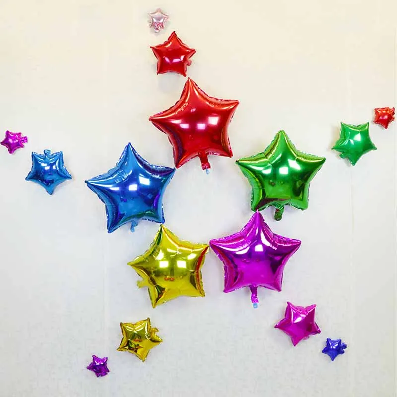 

Helium Balloon star Wedding aluminum Foil Air Balloons Inflatable gift Birthday Party Decoration 10 inch