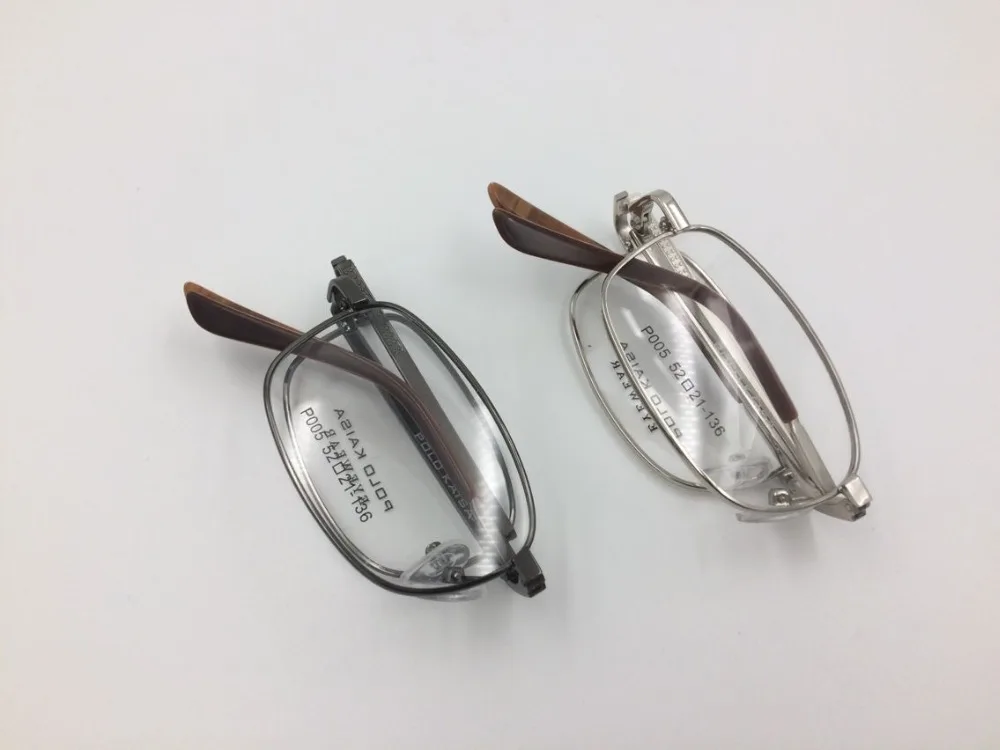 

Folding Titanium Frame Eyeglasses Men Optical Glasses Frame Optical Prescription Eyewear with case