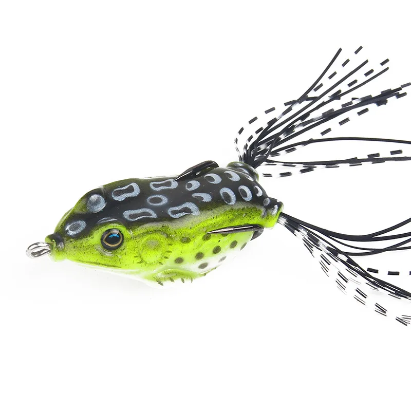 Lures Soft Bait Silicone Thunder Frog 14g/6cm Black Fish Bait Lure Artificial Bionic Bait Fishing Gear  jooyoo